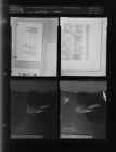 Paintings; Photo of man (4 Negatives) (December 3, 1957) [Sleeve 5, Folder c, Box 13]